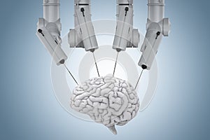 Robot surgery with brain