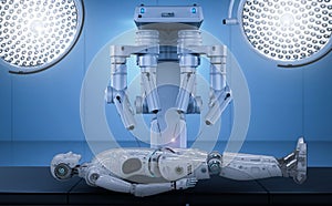 Robot surgery maintenance ai cyborg