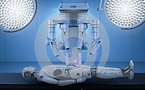 Robot surgery maintenance ai cyborg photo