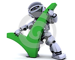 Robot with symbol