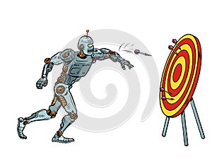 robot target dart target accuracy competition, sports fun and recreation