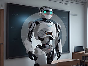 Robot Teacher in School