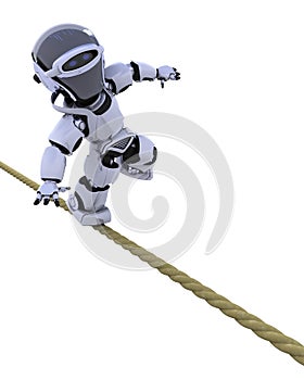 Robot on a tight rope