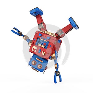 Robot tin toy break dance