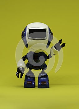 Robot toy waving left hand