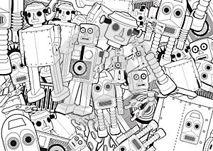 Robot Toys Background