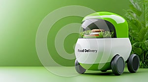 a robot transporting food photo