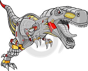 Robot Tyrannosaurus Dinosaur Vector