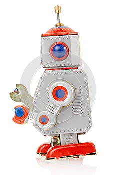 Robot vintage toy side