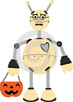 Robot Wearing Groucho Glasses Halloween Costume