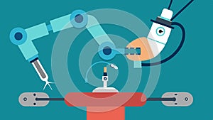 RobotAssisted Laparoscopic Surgery A robotic arm with precision tools is engaged in a laparoscopic procedure