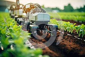 Robotic agricultural technology to automate the process of growing vegetables