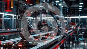 The robotic arm in action.AI generated image