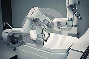 robotic arm administering anesthesia with precise, steady movements