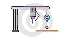 Robotic Arm Automation and Precision Engineering, vector design Generative AI