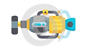 Robotic Arm Component, Industrial Automation, vector design Generative AI