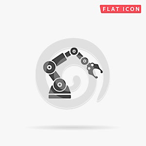 Robotic Arm flat vector icon