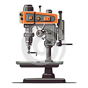 Robotic arm in modern factory controls machinery