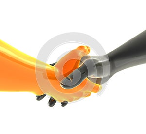 Robotic arm shakehand