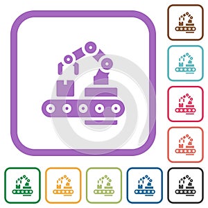 Robotic arm simple icons photo