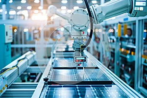 Robotic Arm in Solar Panel Factory