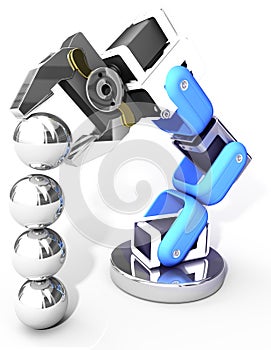 Robotic arm technology industrial balls