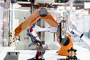 Robotic artificial automated manufacturing smart robot touch screen tablet