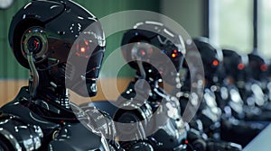 The robotic assembly line.AI generated image