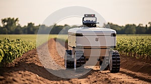 Robotic assistance revolutionizing agriculture modernizing fields with cutting edge technology photo