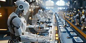 A Robotic Automated Factory Using Advanced Tech to Optimize Manufacturing Efficiency photo