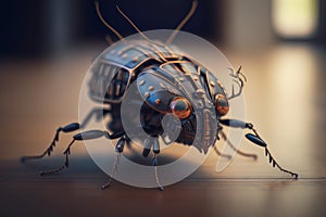 A robotic beetle, futuristic vision of the future