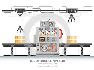 Robotic conveyor or smart factory horizontal belt