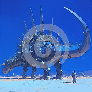 Robotic Dinosaur on Alien Planet