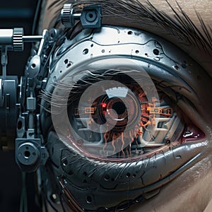 Robotic eye in humans