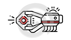 Robotic Hand Bionic Arm, Advanced Prosthetics Technology vector design Generative AI