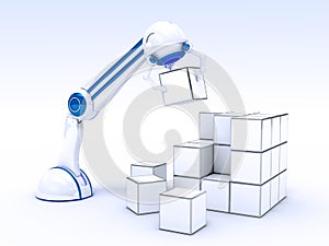 Robotic Hand with cubes