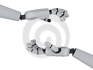 Robotic hand hold empty box