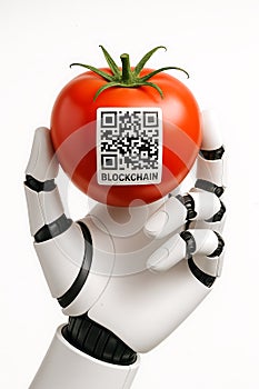 Blockchain Tomato: Robotic Hand and Food Traceability photo