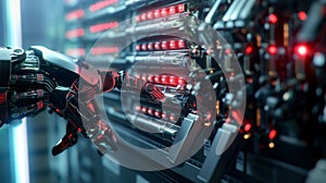 Robotic Hand Interacting with Control Panel