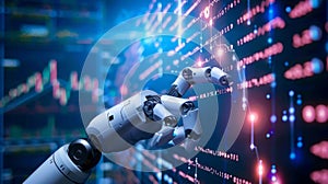 Robotic Hand Touching Data Wall