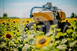 Robotic harvesting of sunflower crops. Mechanisms of the future