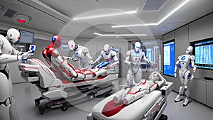 Robotic Hospital Staff Ensuring Advanced Medical Treatment