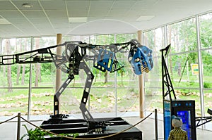 Robotic model Tyrannosaurus rex in Dinosaur Park