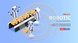 Robotic Process Isometric Poster