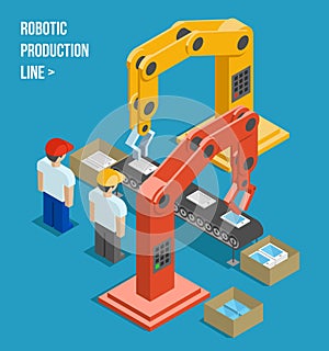 Robotic production line