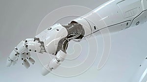 44 Robotic prosthetic android arm hand 3D render detailed mechanical