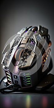 robotic style gaming mouse,