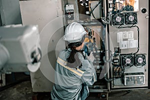 Robotic technician control automation works within accepted limits by testing operating voltages and electrical configurations.