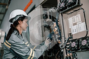 Robotic technician control automation works within accepted limits by testing operating voltages and electrical configurations.
