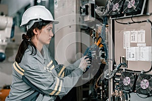 Robotic technician control automation works within accepted limits by testing operating voltages and electrical configurations.